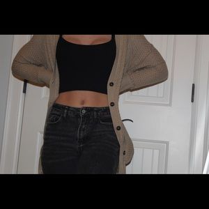 Brown Button-up Cardigan